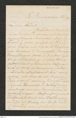 Nachlass Franz Steindachner, Brief von W. Fisher an Franz Steindachner (12.04.1879), Inv.Nr. 133.08, Seite 1